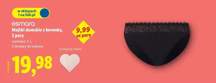 Majtki damskie z koronką