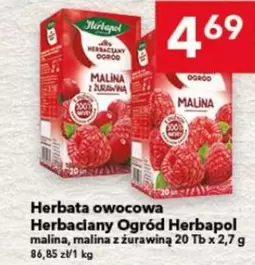 Herbata owocowa Herbaciany Ogród malina, malina z żurawiną