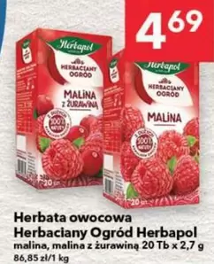 Herbata owocowa Herbaciany Ogród Herbapol malina, malina z żurawiną