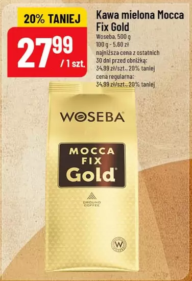 Kawa mielona Mосса Fix Gold