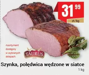 Szynka, polędwica wędzone w siatce
