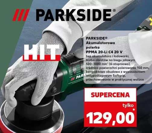 Park - Akumulatorowa polerka PPMA 20-LI C4 20 V