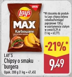 Lay'S - Chipsy o smaku burgera