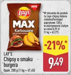 Lay'S - Chipsy o smaku burgera