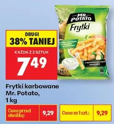 Frytki karbowane