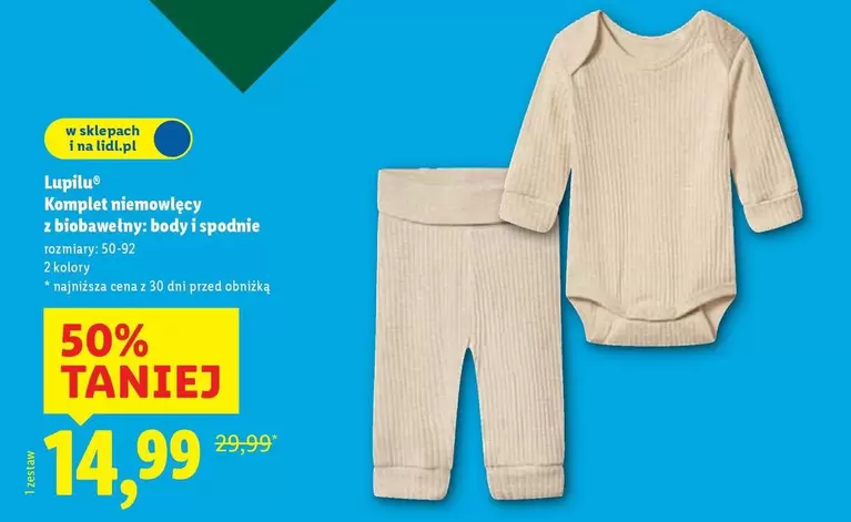 Komplet niemowlęcy: body i spodnie