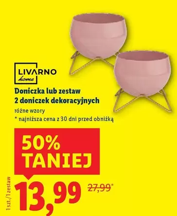 Doniczka lub zestaw 2 doniczek dekoracyjnych