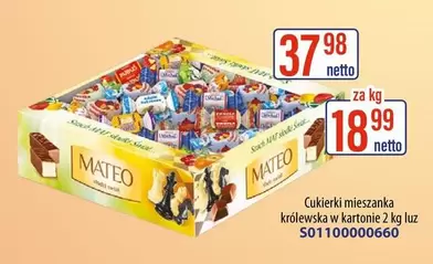 Cukierki mieszanka królewska w kartonie 2 kg luz