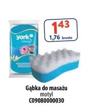 York - Gąbka do masażu motyl C09080000030