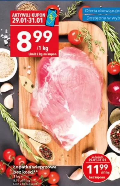 Łopatka wieprzowa bez kości