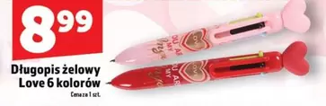 Długopis żelowy Love 6 kolorów