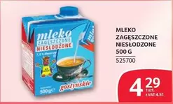 MLEKO ZAGĘSZCZONE NIESŁODZONE