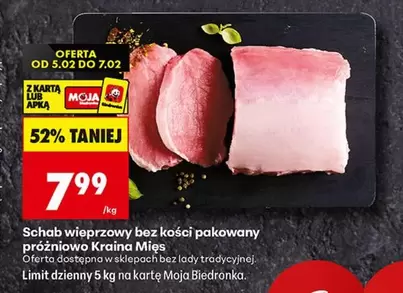 Schab wieprzowy bez kości pakowany próżniowo