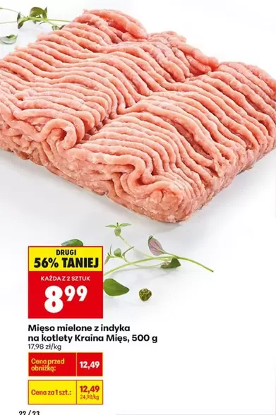 Mięso mielone z indyka na kotlety