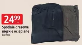 Spodnie dresowe męskie ocieplane