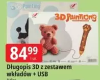 Długopis 3D z zestawem wkładów + USB