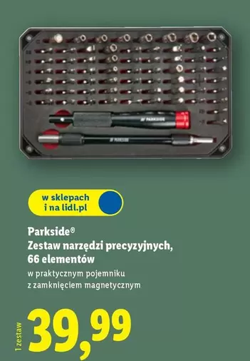 Zestaw narzędzi precyzyjnych, 66 elementów