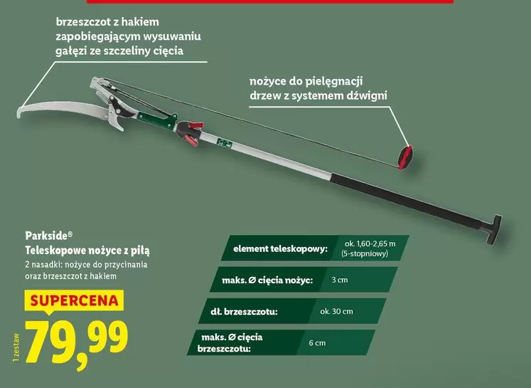 Ok - Teleskopowe nożyce z piłą