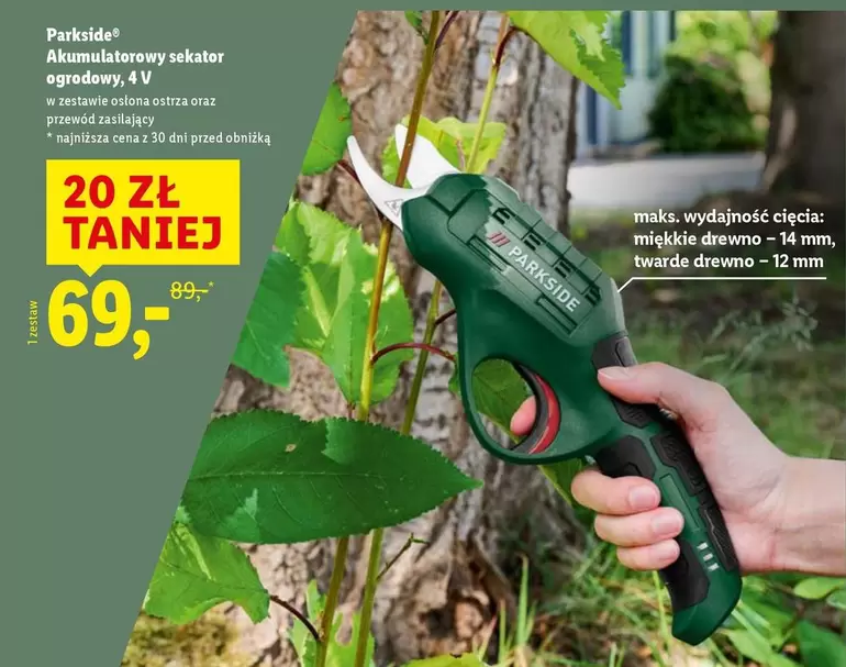 Mm - Akumulatorowy sekator ogrodowy, 4V