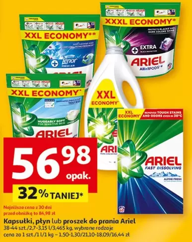 Kapsułki, płyn lub proszek do prania