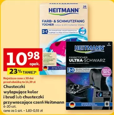 Kolor - Chusteczki wyłapujące kolor i brud lub chusteczki przywracające czerń