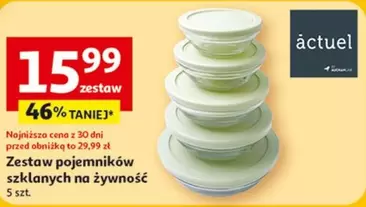 Zestaw pojemników szklanych na żywność