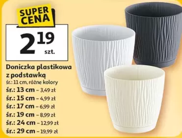 Doniczka plastikowa z podstawką