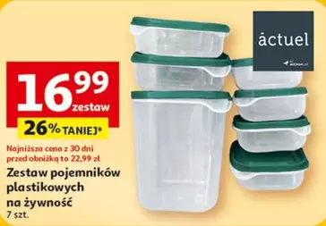 Zestaw pojemników plastikowych na żywność