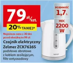 Czajnik elektryczny Zelmer ZCK7616S