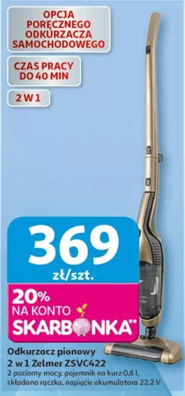 Odkurzacz pionowy 2 w 1 Zelmer ZSVC422