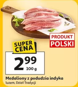 Medaliony z podudzia indyka