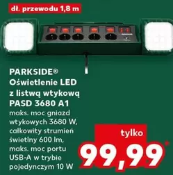 Oświetlenie LED z listwą wtykową PASD 3680 A1