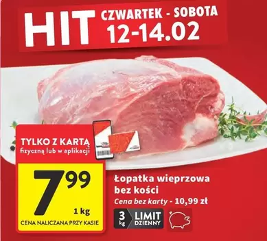 Łopatka wieprzowa bez kości