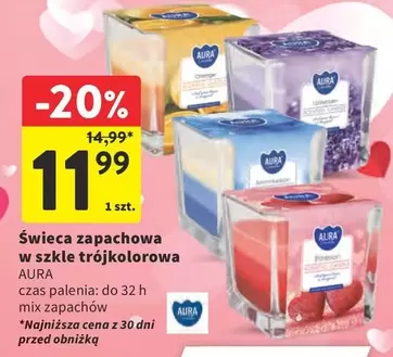 Mix - Świeca zapachowa w szkle trójkolorowa