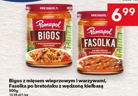 Bigos z mięsem wieprzowym i warzywami, Fasolka po bretońsku z wędzoną kiełbasą
