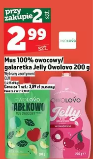 Mus 100% owocowy/ galaretka Jelly