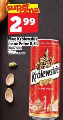 Piwo Królewskie Jasne Pełne 0,5 L