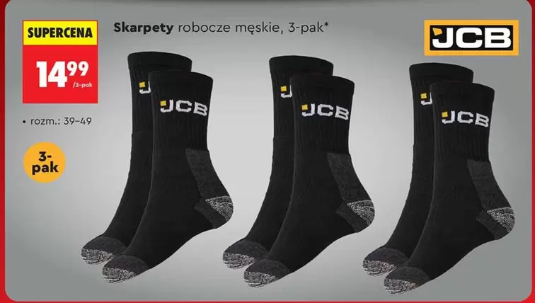 Skarpety robocze męskie, 3-pak