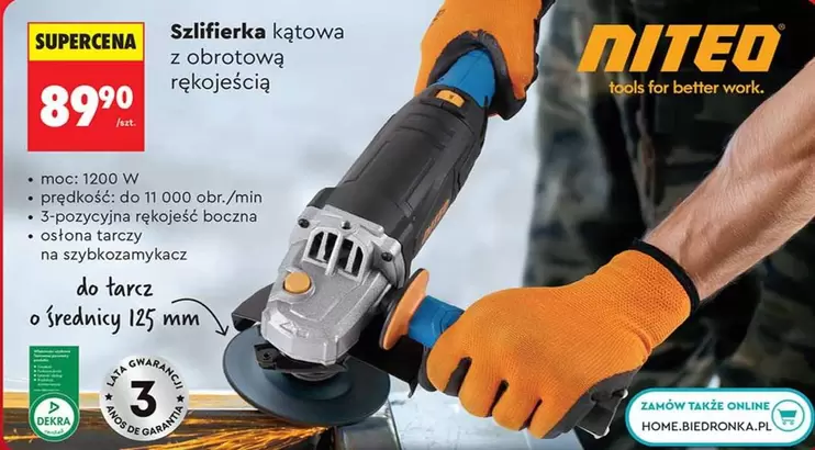 Mm - Szlifierka kątowa z obrotową rękojeścią