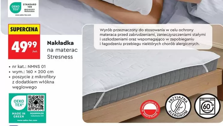 Nakładka na materac Stresness