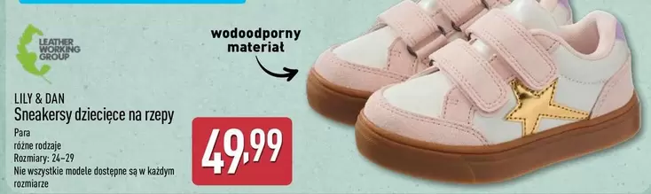 Sneakersy dziecięce na rzepy