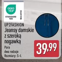 Jeansy damskie z szeroką nogawką