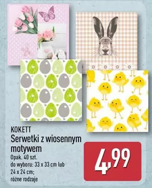 Serwetki z wiosennym motywem