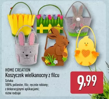 Koszyczek wielkanocny z filcu