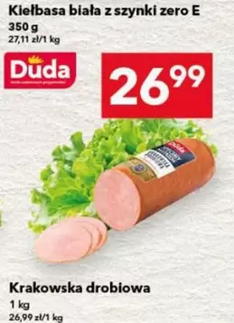 Kiełbasa biała z szynki zero E