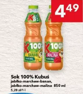 Sok 100% jabłko-marchew-banan, jabłko-marchew-malina