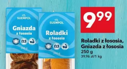 Roladki z łososia, Gniazda z łososia