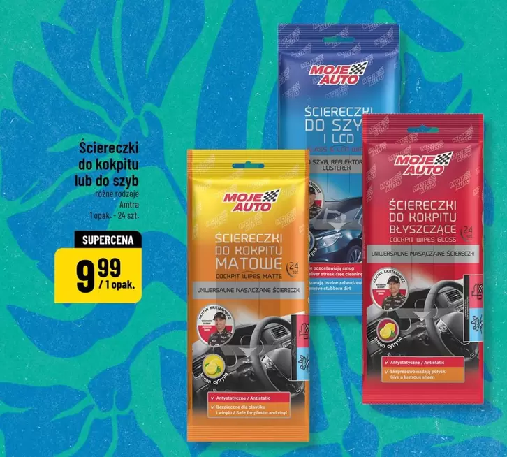 Auto - Ściereczki do kokpitu lub do szyb