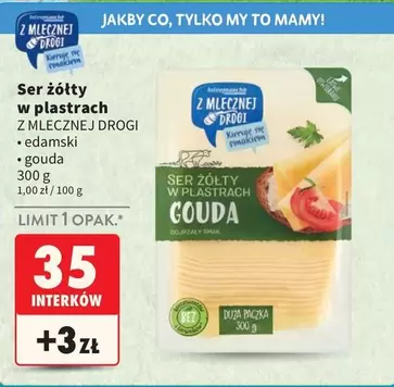 Ser żółty w plastrach