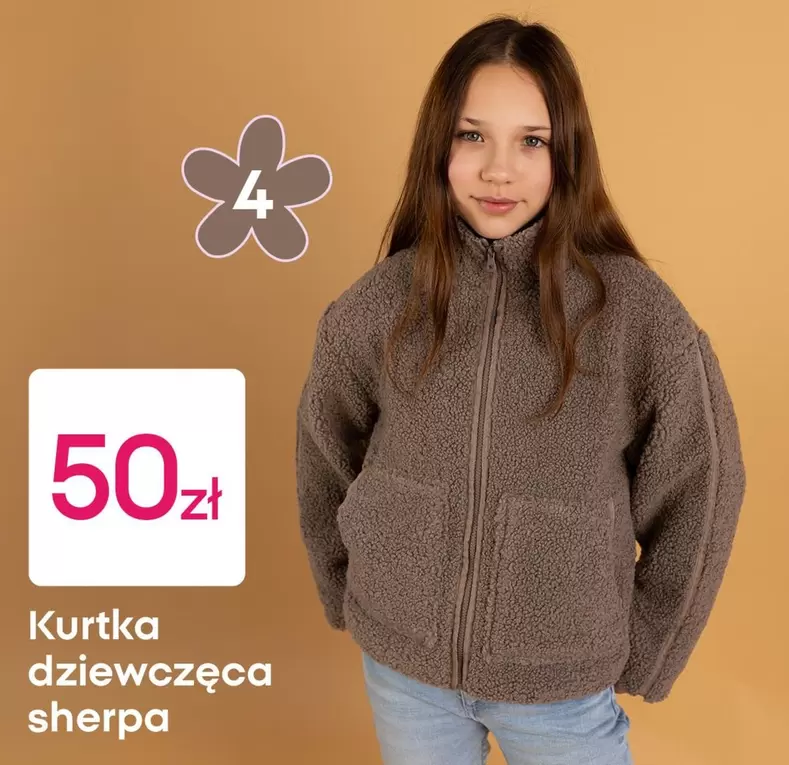 Kurtka dziewczęca sherpa